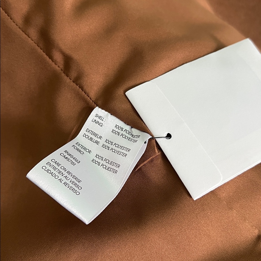 Calvin Klein Elegant Tan Women's Coat - Picture 14 of 14